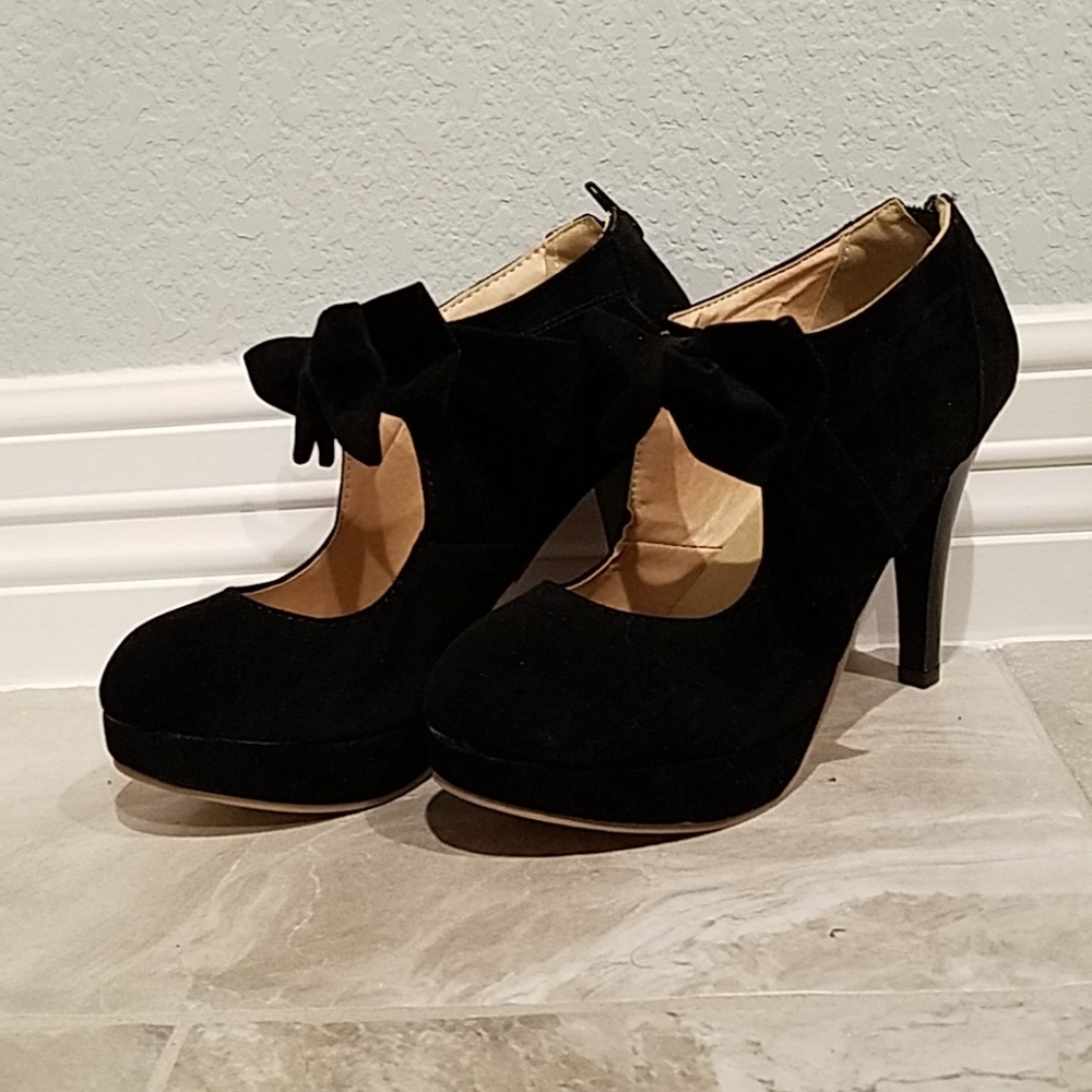 Round Toe Bowtie Stilleto Heel